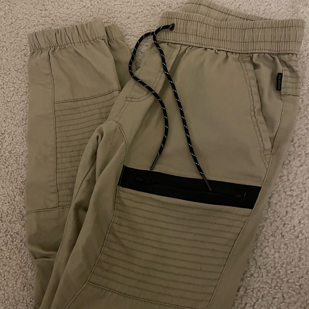 Khaki joggers